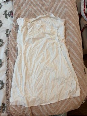 Peppermayo White Strapless Mini Dress
